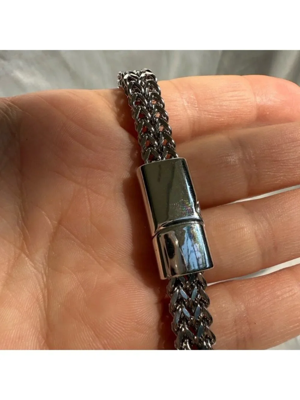 Stainless steel lux Silver Men's Bracelet